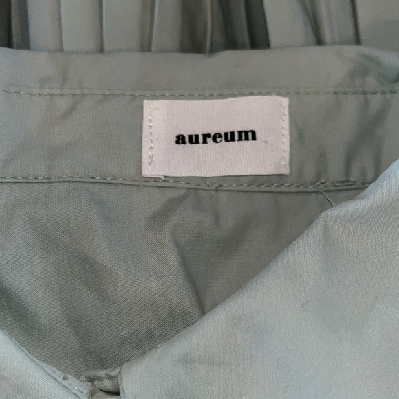 Aureum mint green pleated dress | size small - Picture 9 of 10